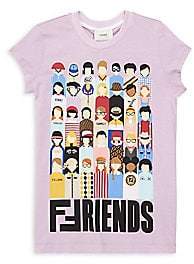 Fendi Little Girl's & Girl's Friends T-Shirt