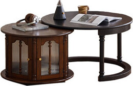 Hokku Designs Ash Wood Coffee Table Set