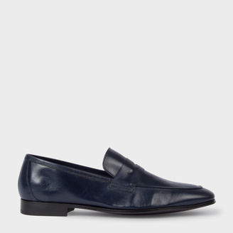 Paul Smith Men's Navy Leather 'Glynn' Penny Loafers