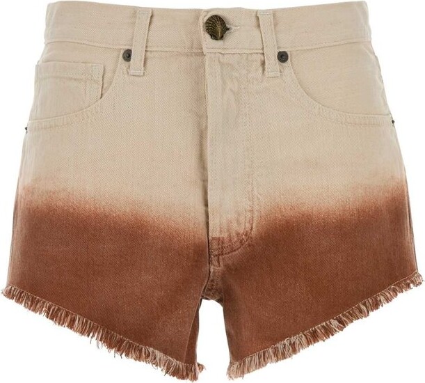 Alanui Shades Of Eden Denim Shorts