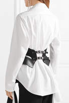 Thumbnail for your product : Zana Bayne - Bat Cutout Studded Leather Waist Belt - Black