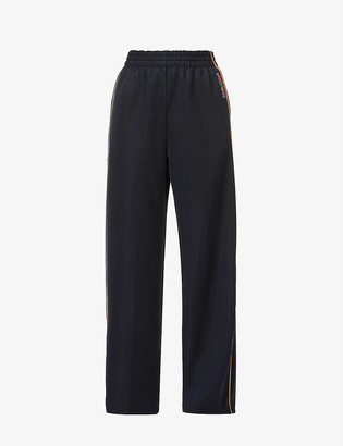 See by Chloe Relaxed-fit high-rise stretch-woven trousers