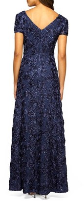 Alex Evenings Women's Embellished Lace Gown