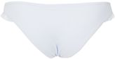 Thumbnail for your product : Topshop Textured frill bikini bottoms