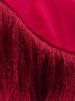 Thumbnail for your product : Hillier Bartley Lantern Fringed Velvet Clutch - Womens - Pink