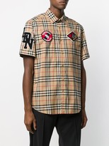 Thumbnail for your product : Burberry Vintage check patch short-sleeve shirt