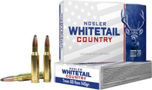 Nosler Whitetail Country Rifle Ammunition