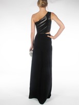 Thumbnail for your product : Derek Lam 10 Crosby One Shoulder Leather Gown