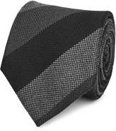 Thumbnail for your product : Reiss CADEN STRIPED TIE Charcoal