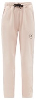 Thumbnail for your product : adidas by Stella McCartney Cotton-jersey Track Pants - Light Pink