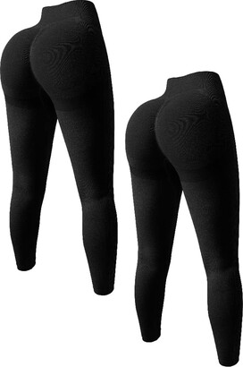 OQQ Women's 2 Piece Butt Lifting Yoga Leggings Workout High Waist Tummy  Control Ruched Booty Pants - ShopStyle Trousers