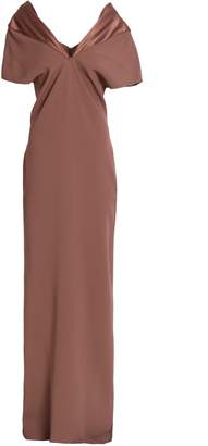 Chalayan Satin-trimmed Crepe Gown