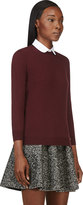 Thumbnail for your product : DSquared 1090 Dsquared2 Burgundy Pan Collar Elite Sweater