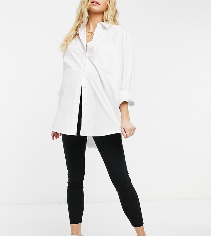 ASOS Maternity DESIGN Maternity over the bump high waist trousers