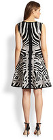 Thumbnail for your product : Herve Leger Sleeveless Jacquard Fit-&-Flare Dress