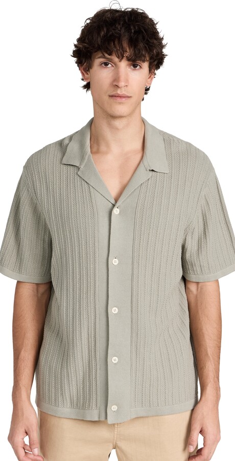 Madewell Camp-Collar Sweater Polo Shirt