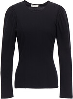 Thumbnail for your product : Sandro Shain Gathered Cotton-jersey Top