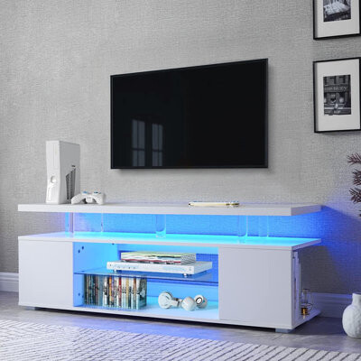 Ivy Bronx TV Stand For 70 Inch TV LED Gaming Entertainment Center Media Storage Console Table
