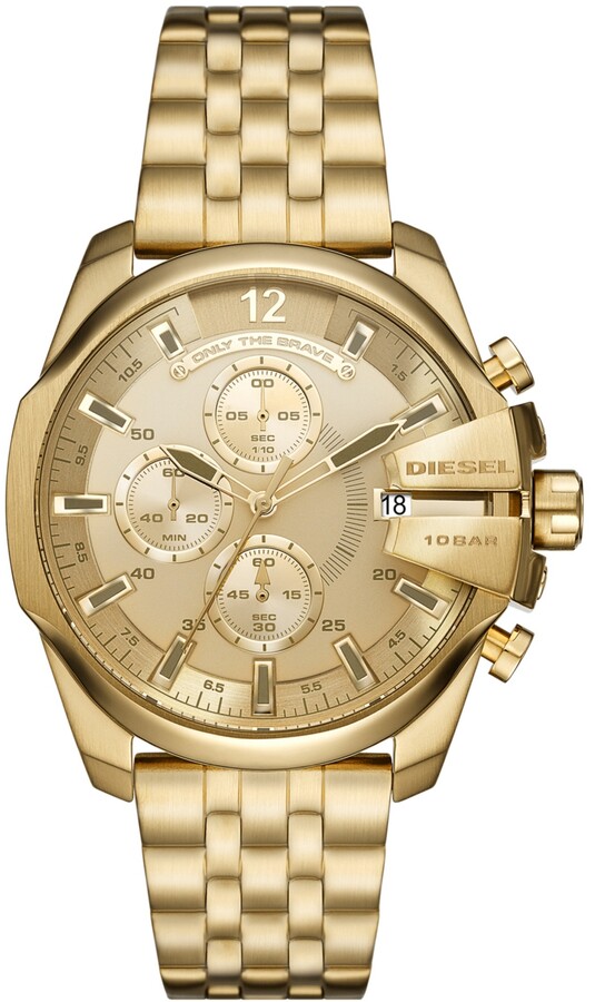 diesel gold watch mens