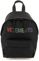 Thumbnail for your product : Vetements Multicolour Crystal Logo Mini Backpack