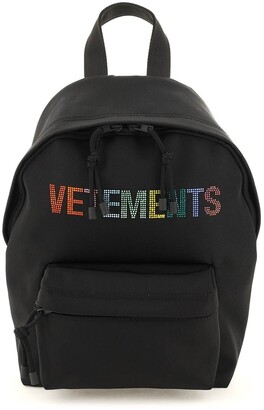 Vetements Multicolour Crystal Logo Mini Backpack
