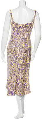Marc Jacobs Silk Abstract Print Dress