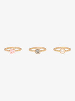 Thumbnail for your product : Torrid Pearl, Rose & Gemstone Three Ring Set
