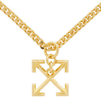 Off-White Gold Arrow Necklace
