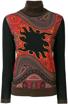 Etro embroidered knitted top