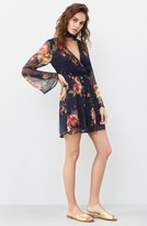 Thumbnail for your product : Band of Gypsies Women's Floral Print Surplice Dress