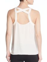 Thumbnail for your product : Rebecca Minkoff Kyle Silk Crossback Top