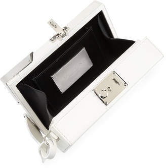 Calvin Klein Box Mini Luxe Leather Clutch Bag