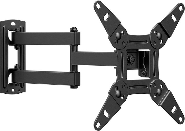 PERLESMITH Full Motion TV Wall Mount for 13-43 in. TVs Monitors Articulate Arm w Swivel, Tilt, 360° Rotation Supports up to 44 lbs.