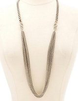Thumbnail for your product : Charlotte Russe Long Layered Mixed Chain Necklace