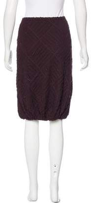 Burberry Wool & Silk-Blend Pleated Skirt
