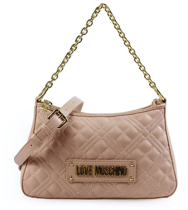 Nude Quilted Handbag | Shop the world's largest collection of fashion |  ShopStyle