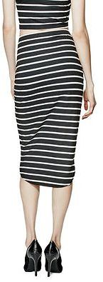 G by Guess GByGUESS Women's Amabelle Ribbed Midi Skirt