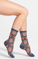 Thumbnail for your product : Hot Sox 'Thanksgiving Turkey' Crew Socks