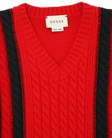 Thumbnail for your product : Gucci Wool Cable Knit Sweater