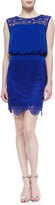 Thumbnail for your product : Laundry by Shelli Segal Sleeveless Lace Blouson Dress, Blue Beret