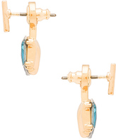Thumbnail for your product : Rebecca Minkoff Multi Stone Front Back Earring