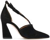 Thumbnail for your product : Ganni cross strap court pumps