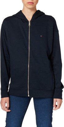 Tommy Hilfiger Women's Oversized Zip-Through Hoodie LS Hooded Sweatshirt