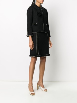 Prada Pre-Owned Bead-Embellished Two-Piece Skirt Suit