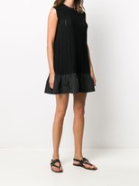 Thumbnail for your product : Valentino Ruffled Hem Knitted Sleeveless Dress