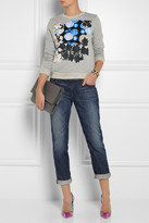 Thumbnail for your product : Michael Van Der Ham Collage-print cotton-blend jersey sweatshirt