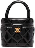 Thumbnail for your product : Chanel Pre Owned 1995 CC diamond-quilted cosmetic vanity bag