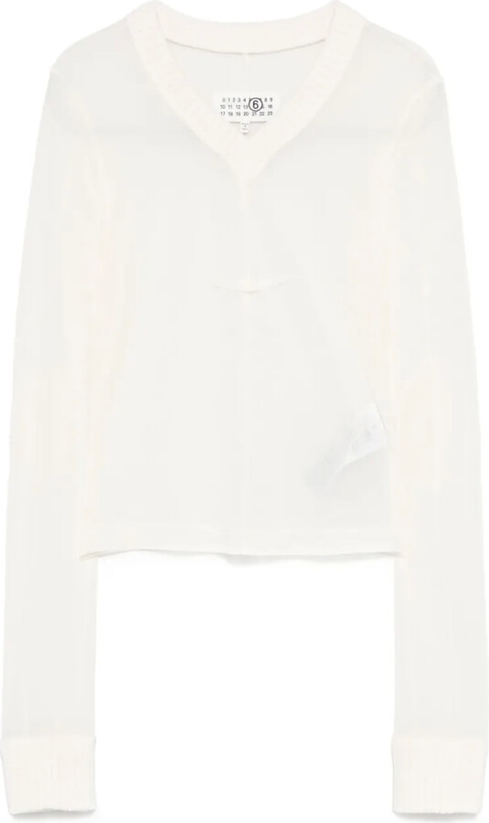 MM6 MAISON MARGIELA v-neck T-shirt