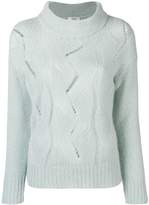 Thumbnail for your product : Peserico braided knit sweater