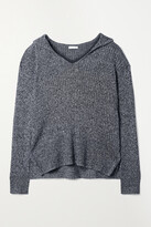 Thumbnail for your product : Skin Madeira Hooded Ribbed Cotton And Cashmere-blend Sweater
